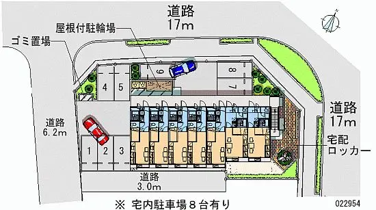 ★手数料０円★つくばみらい市小絹　月極駐車場（LP）